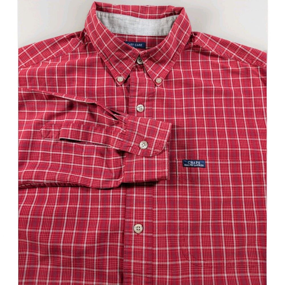 Vintage Preppy Grandpa Core Shirt Men's M  Button Down Long Sleeve Classic Plaid